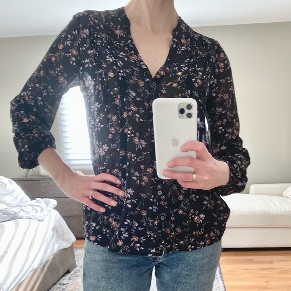 Joie xs silk blouse - Picture 6 of 8